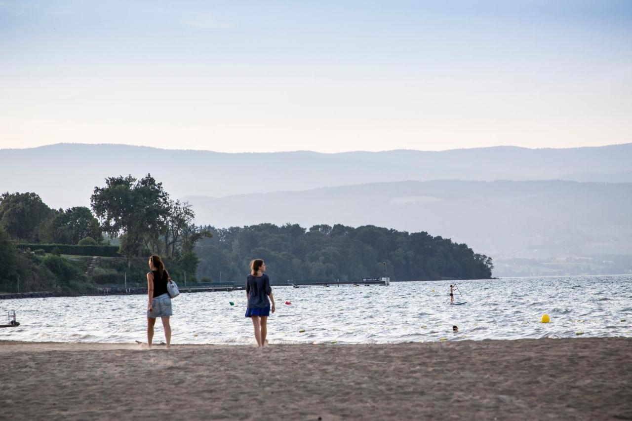 Camping La Pinede Hotell Excénevex Exteriör bild